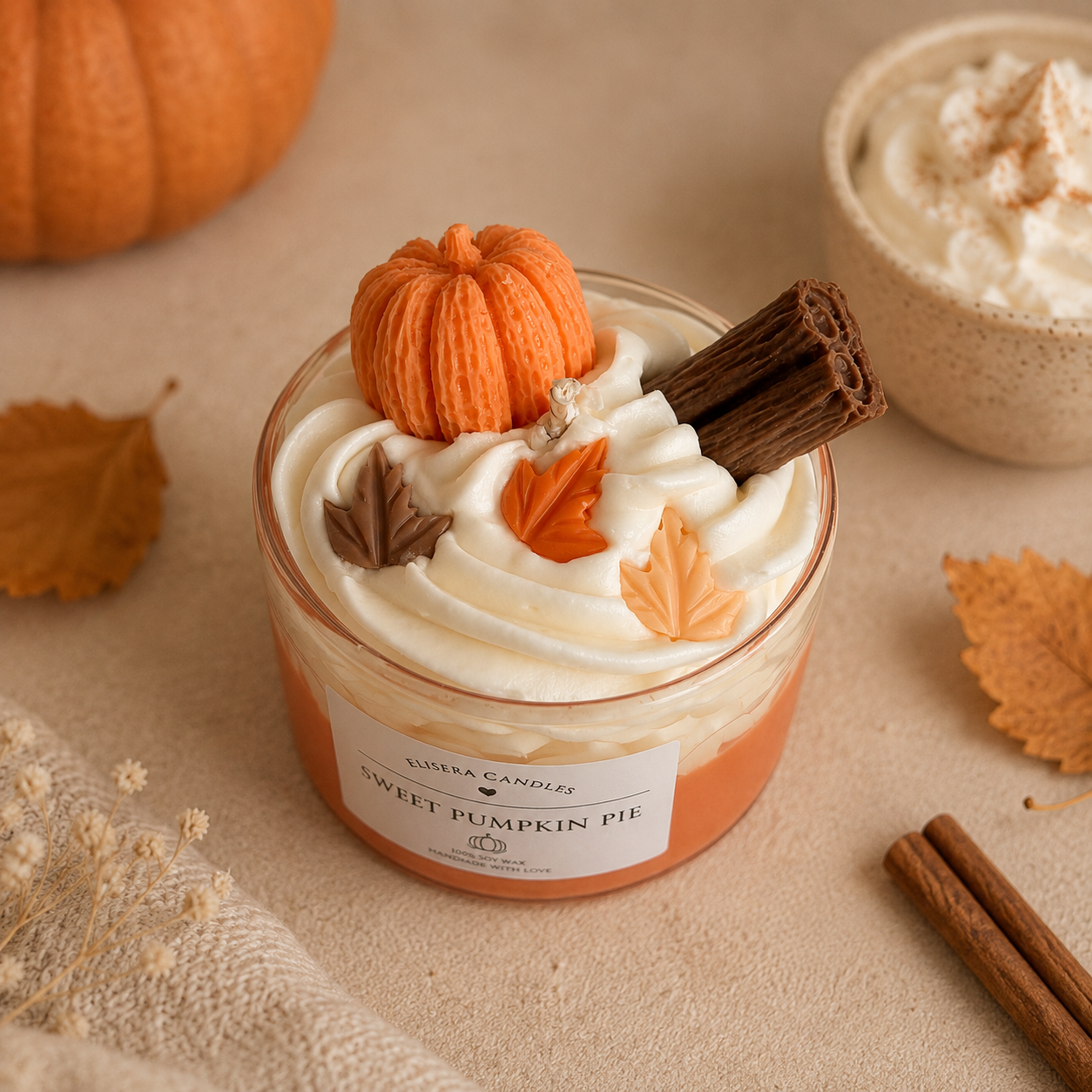 Sweet Pumpkin Pie dessertkaars - The Autumn Glow Collection