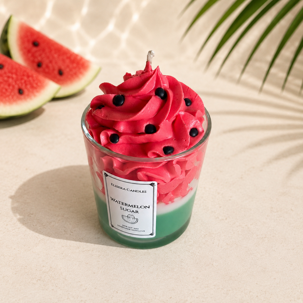 Watermelon Sugar - Dessertkaars met slagroom