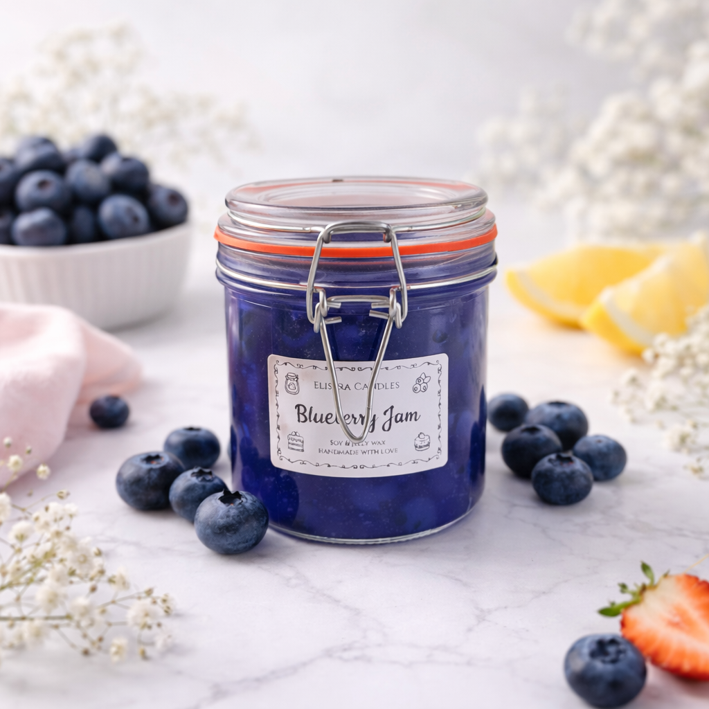 Blueberry Jam kaars in glas Jam Collectie