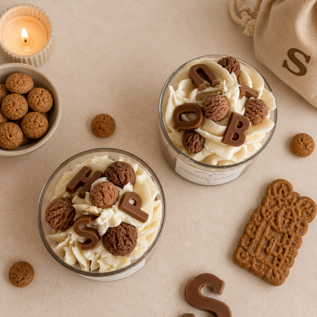 Sinterklaas Letterpret dessertkaars - Sinterklaascollectie 2026
