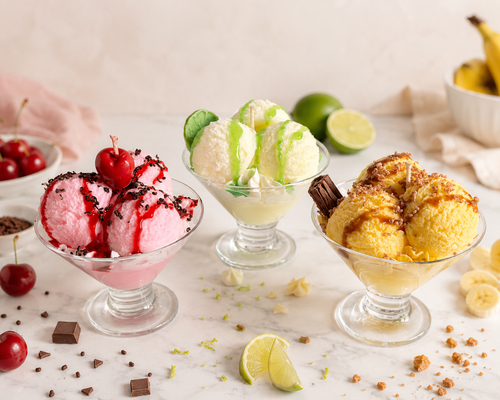 Banana Bliss kaars in glas - Sundaes after Sunset collectie