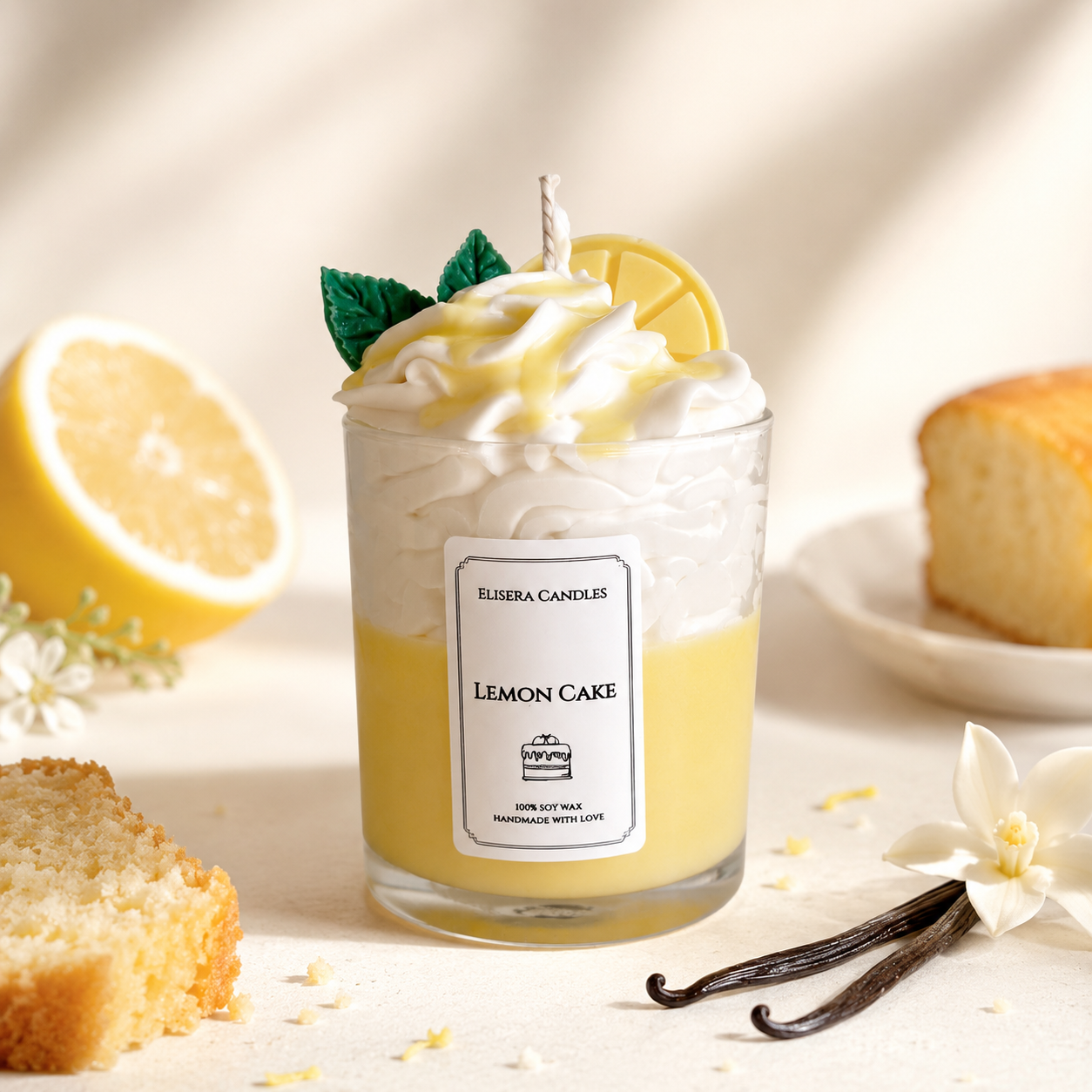 Lemon Cake - Dessertkaars in glas