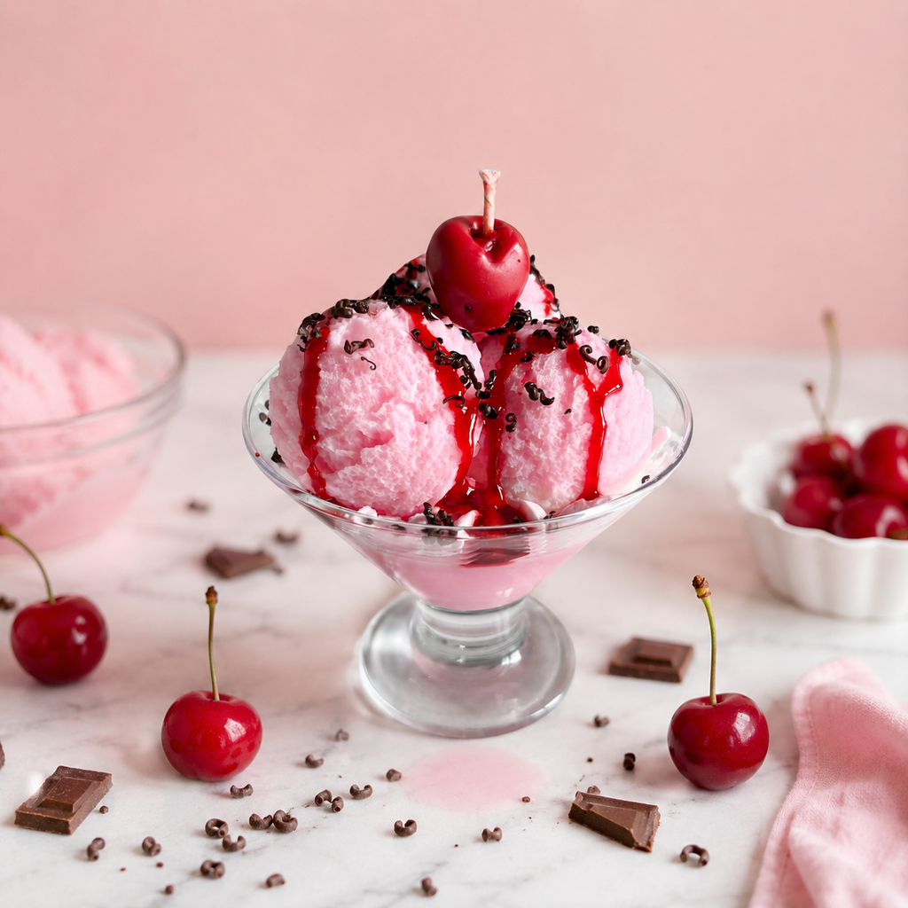 Cheeky Cherry kaars in glas - Sundaes after Sunset collectie