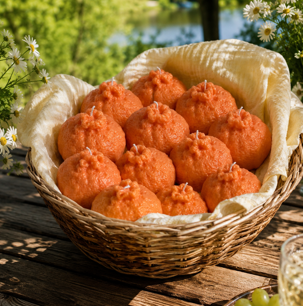 Orange - zomer figuurkaars