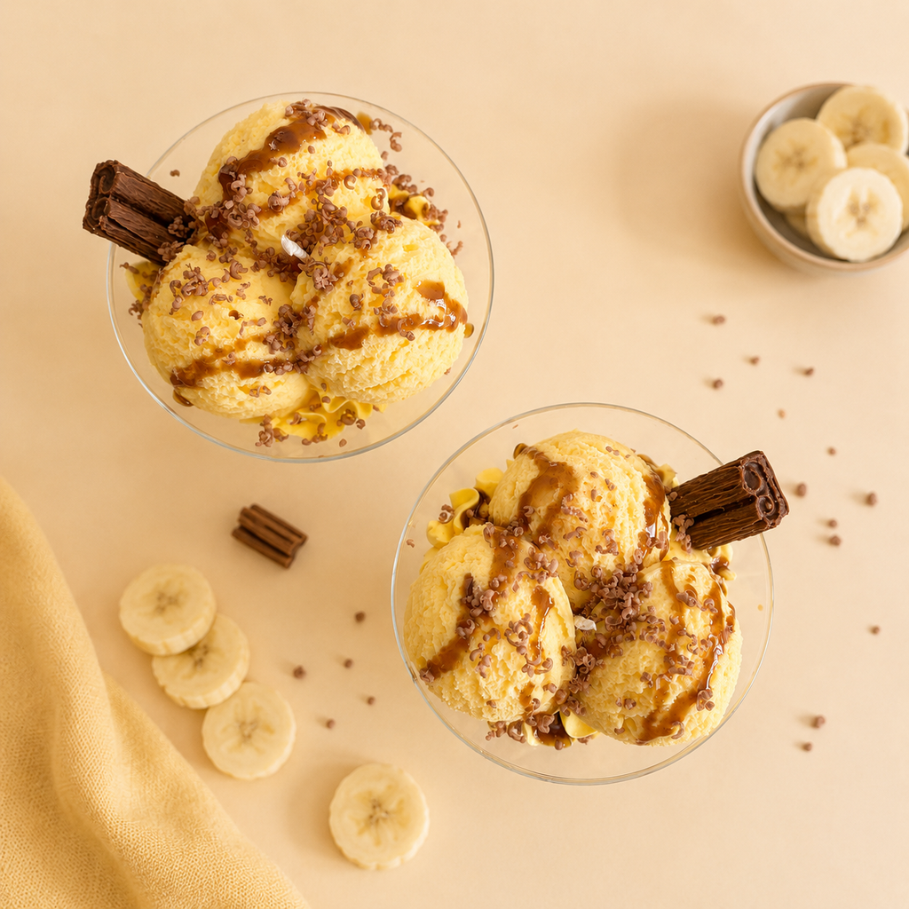 Banana Bliss kaars in glas - Sundaes after Sunset collectie