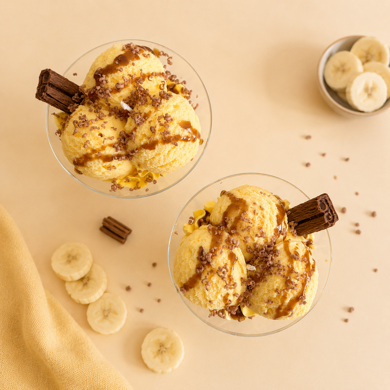 Banana Bliss kaars in glas - Sundaes after Sunset collectie