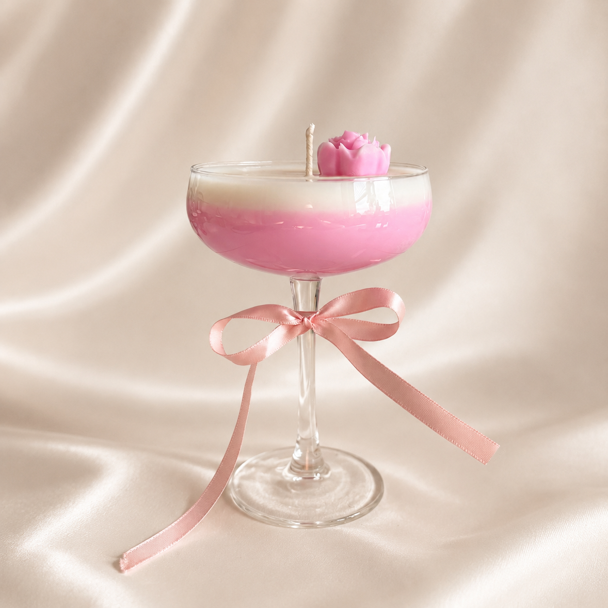 Sparkling Rosé kaars in glas - Cocktail collectie
