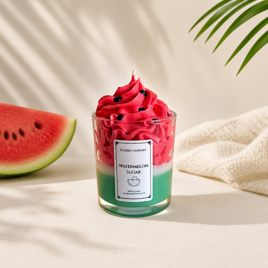 Watermelon Sugar - Dessertkaars met slagroom