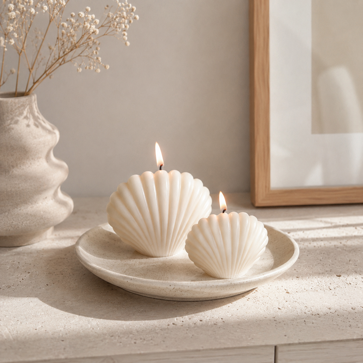 Ocean Pearls figuurkaarsen cadeauset