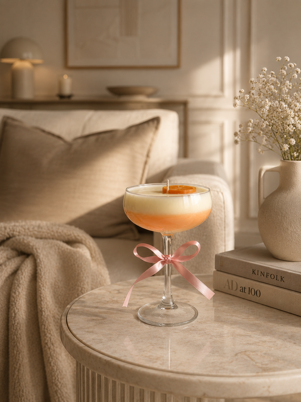 Golden Passion kaars in glas - Cocktail collectie