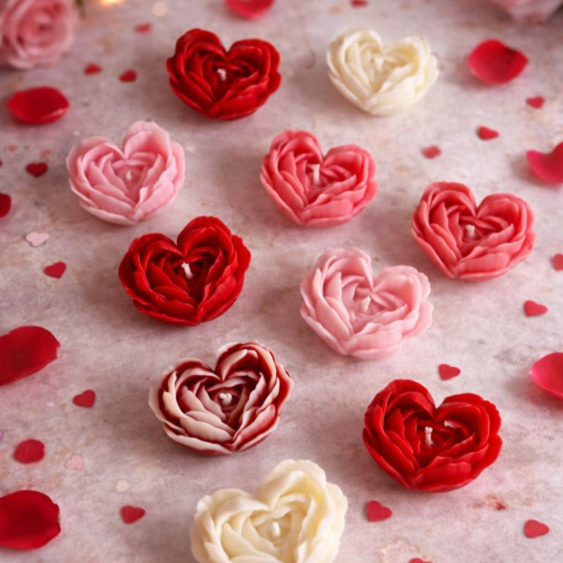 Rose Romance figuurkaarsen cadeauset - Love at First Sight Valentijnscollectie