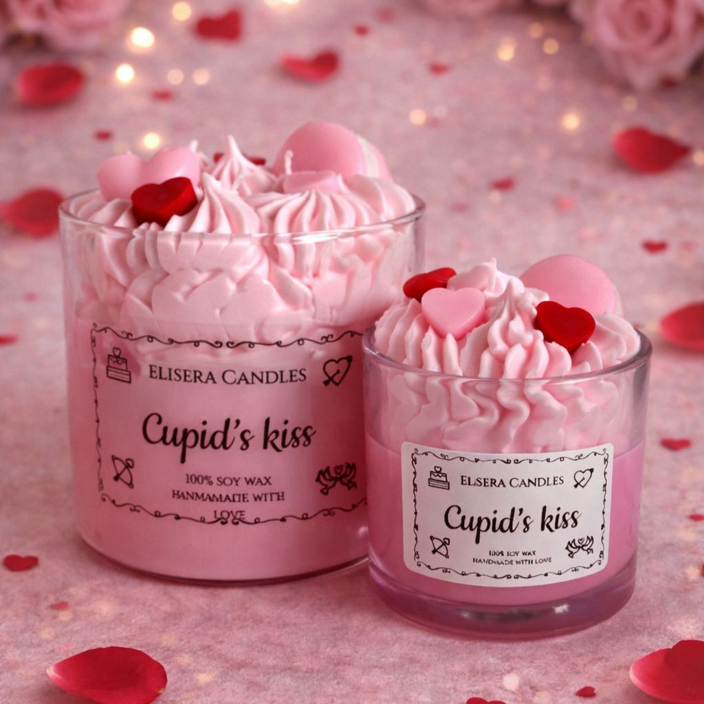 Cupid's Kiss kaars in glas Valentijnscollectie 2026