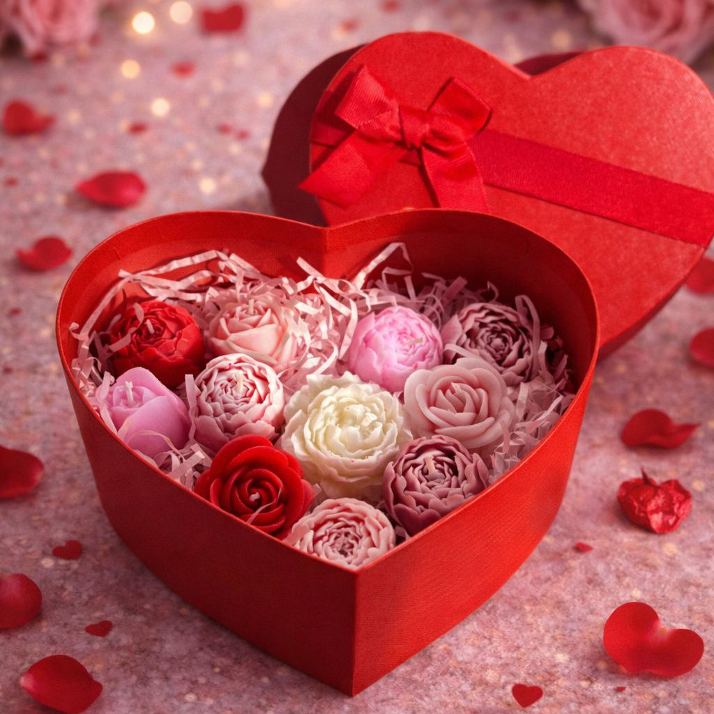 Bouquet of Love figuurkaarsen cadeauset Valentijnscollectie 2026