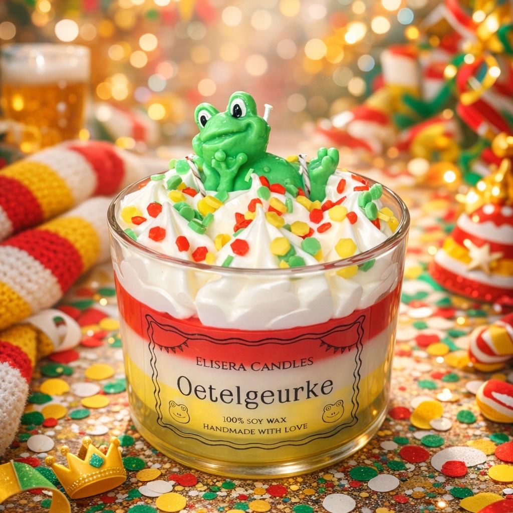 Oetelgeurke kaars in glas carnaval 2026