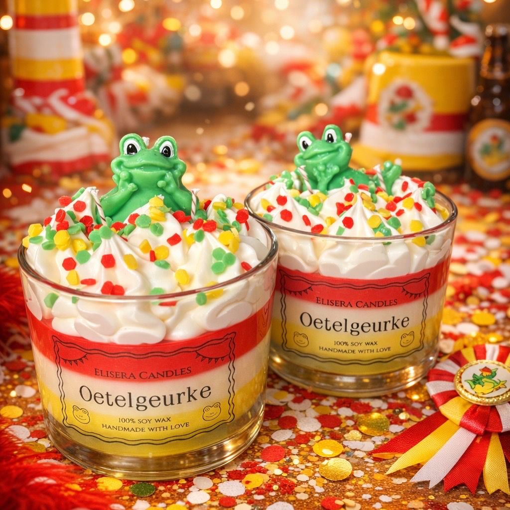 Oetelgeurke kaars in glas carnaval 2026