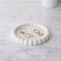 (L) Ronde bubbleplate sieraden- en kaarsenschotel