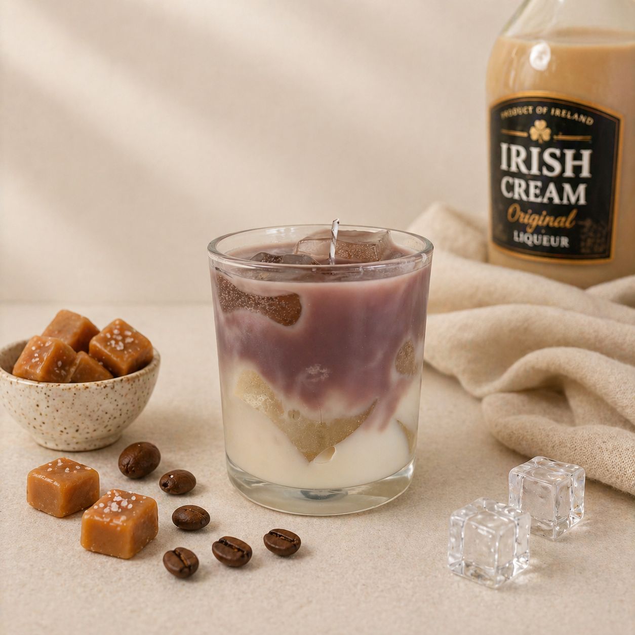 Ice Latte Coffee & Tea collectie kaars in glas