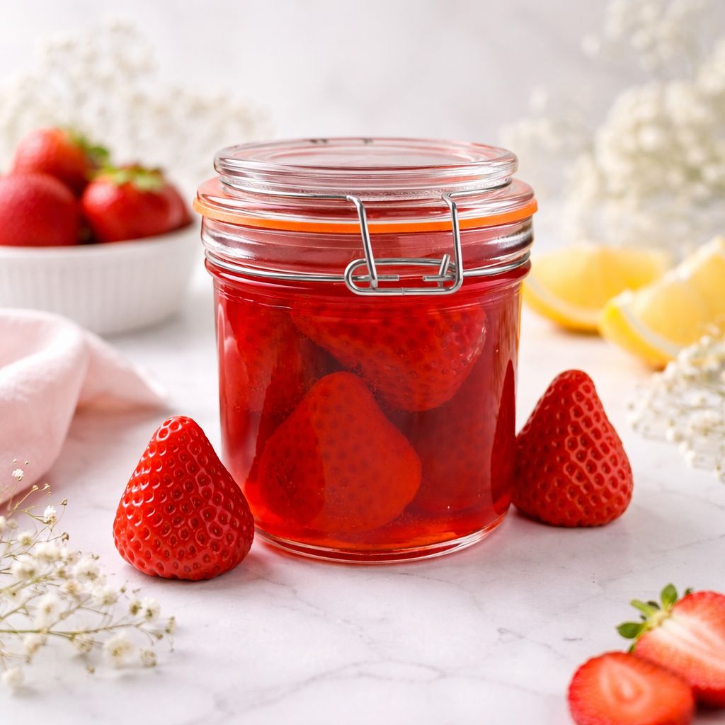 Strawberry Jam kaars in glas Jam collectie
