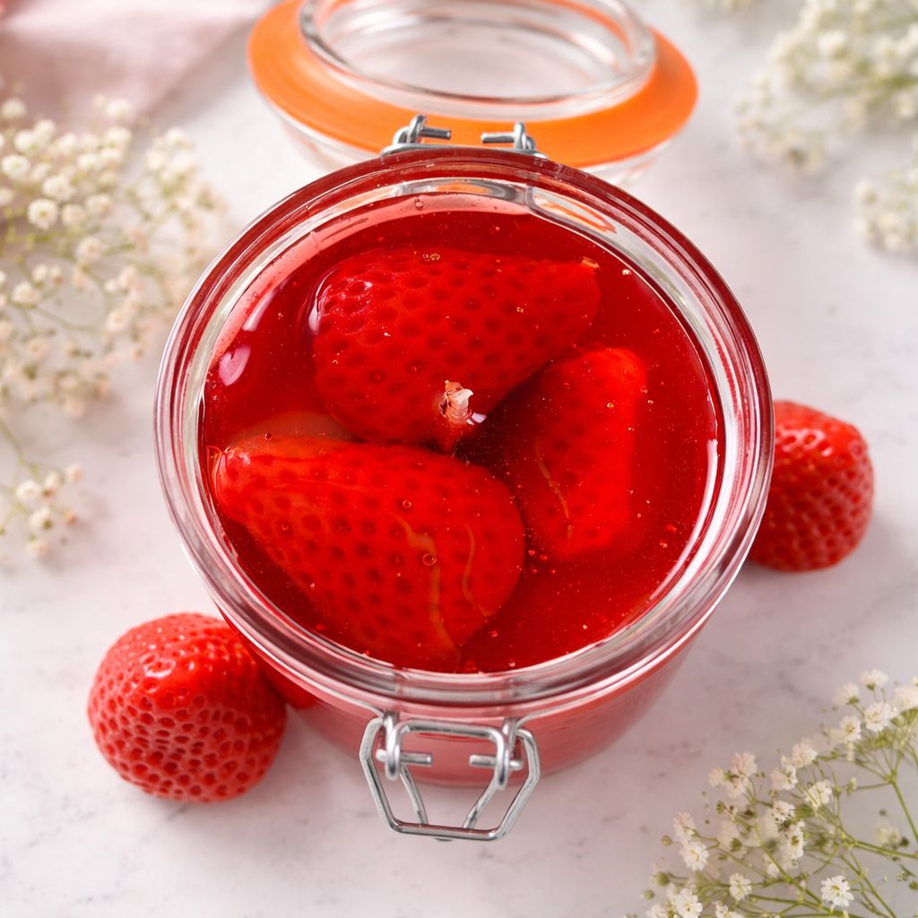 Strawberry Jam kaars in glas Jam collectie