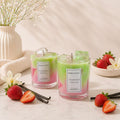 Strawberry Matcha Coffee & Tea collectie kaars in glas
