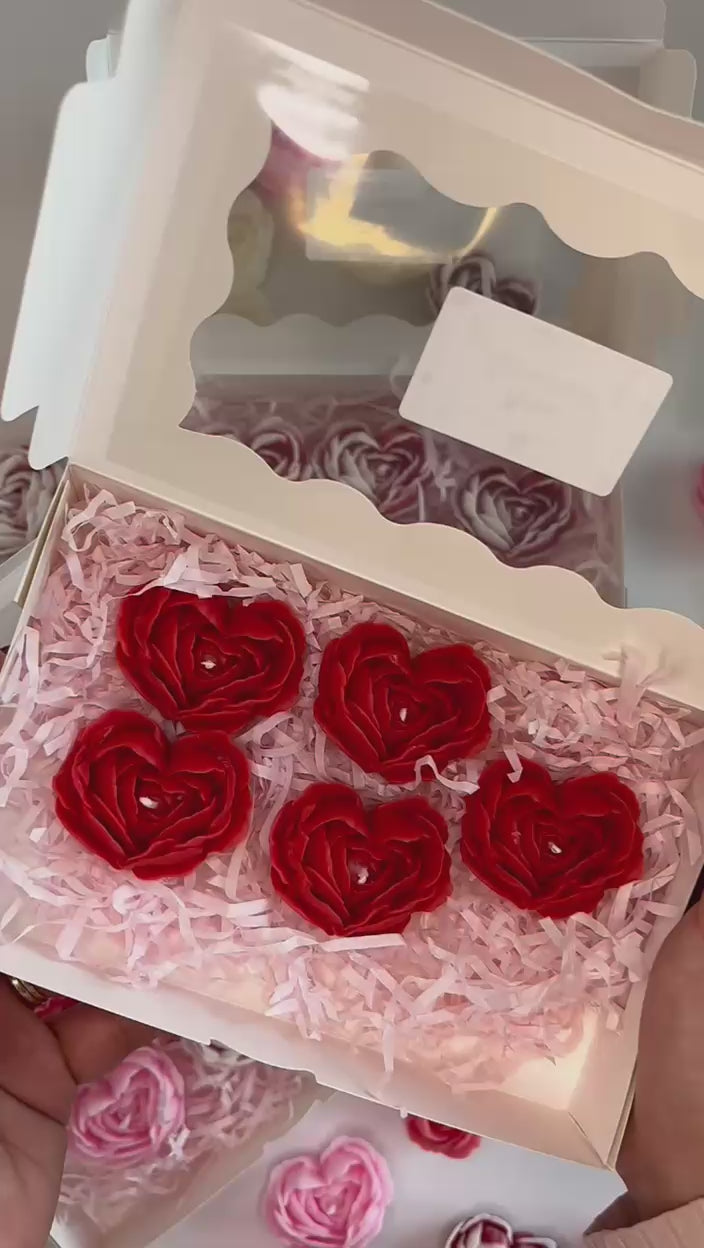 Rose Romance figuurkaarsen cadeauset - Love at First Sight Valentijnscollectie
