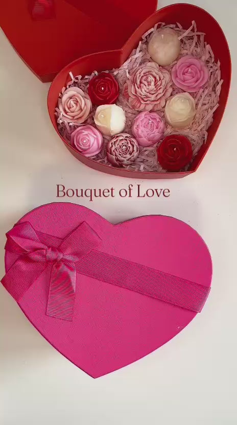 Bouquet of Love figuurkaarsen cadeauset Valentijnscollectie 2026