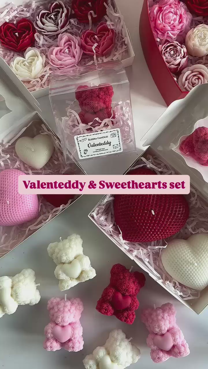 Valenteddy figuurkaars - Love at First Sight Valentijnscollectie